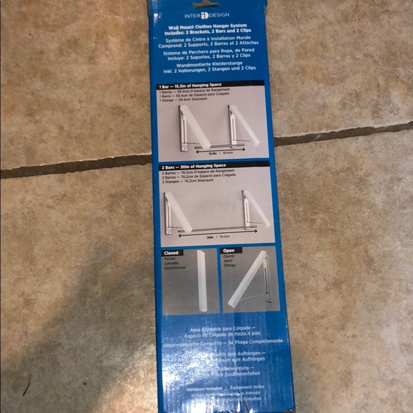 🛑SOLD🛑 wall mount clothes hanger system - Picture 7 of 8